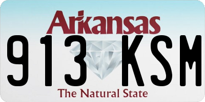 AR license plate 913KSM