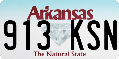AR license plate 913KSN