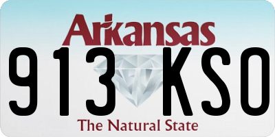 AR license plate 913KSO