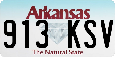 AR license plate 913KSV