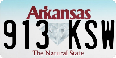 AR license plate 913KSW