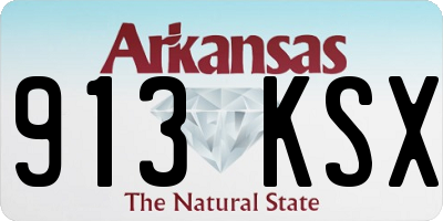 AR license plate 913KSX
