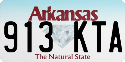 AR license plate 913KTA