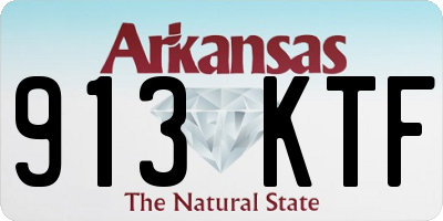 AR license plate 913KTF