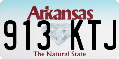 AR license plate 913KTJ