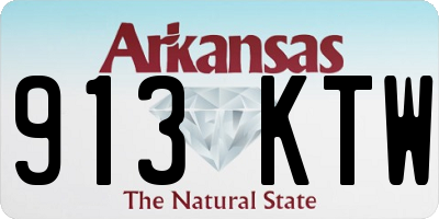 AR license plate 913KTW