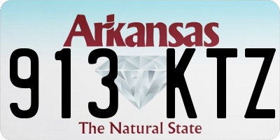 AR license plate 913KTZ