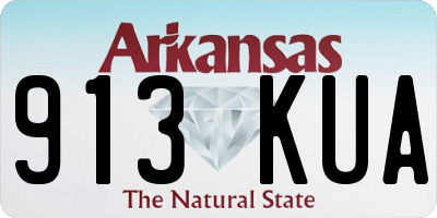 AR license plate 913KUA