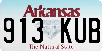 AR license plate 913KUB