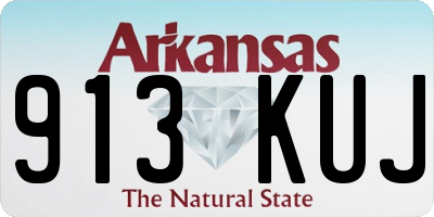 AR license plate 913KUJ