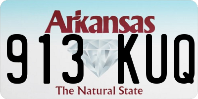 AR license plate 913KUQ