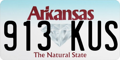 AR license plate 913KUS
