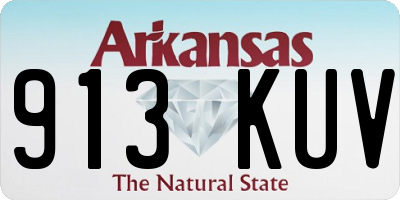 AR license plate 913KUV
