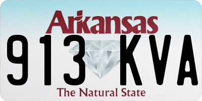AR license plate 913KVA