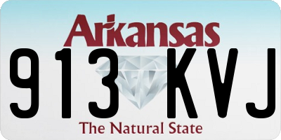 AR license plate 913KVJ