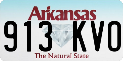 AR license plate 913KVO