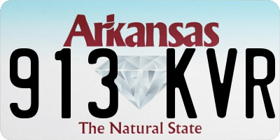 AR license plate 913KVR
