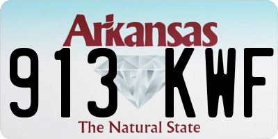 AR license plate 913KWF
