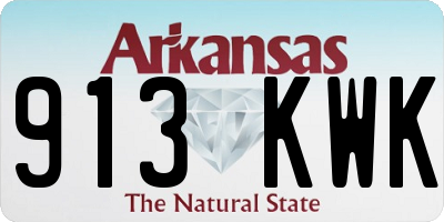 AR license plate 913KWK
