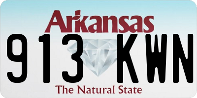AR license plate 913KWN