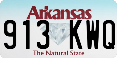 AR license plate 913KWQ
