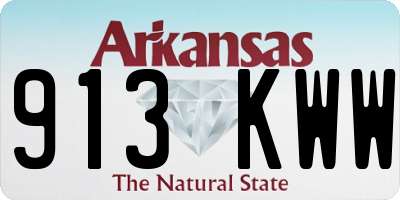 AR license plate 913KWW