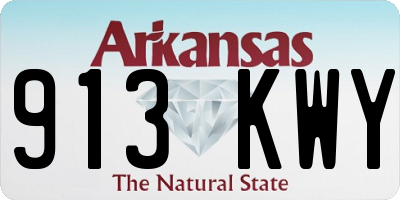 AR license plate 913KWY