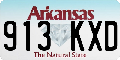 AR license plate 913KXD