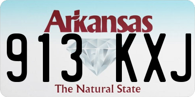 AR license plate 913KXJ