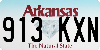 AR license plate 913KXN