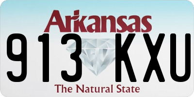 AR license plate 913KXU