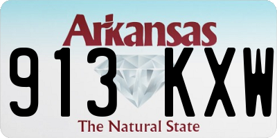 AR license plate 913KXW