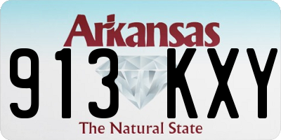 AR license plate 913KXY