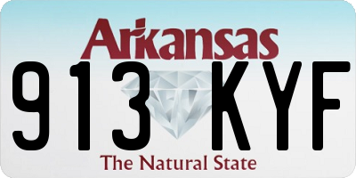 AR license plate 913KYF