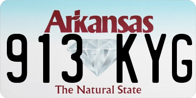 AR license plate 913KYG