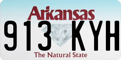 AR license plate 913KYH