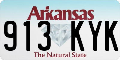 AR license plate 913KYK