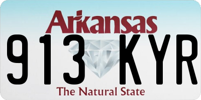 AR license plate 913KYR