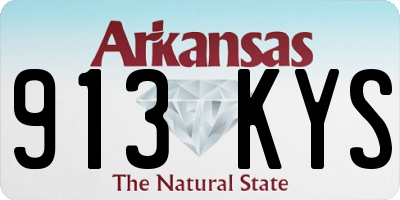 AR license plate 913KYS