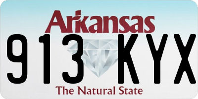 AR license plate 913KYX