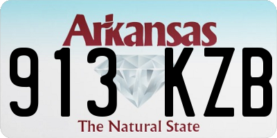 AR license plate 913KZB