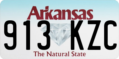 AR license plate 913KZC