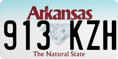 AR license plate 913KZH