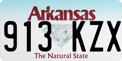 AR license plate 913KZX