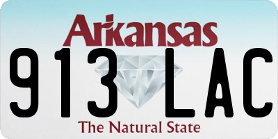 AR license plate 913LAC