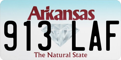 AR license plate 913LAF