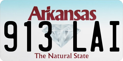 AR license plate 913LAI
