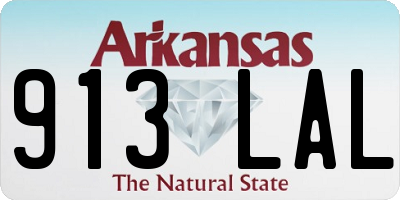 AR license plate 913LAL