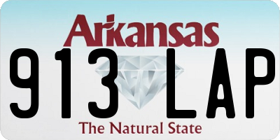 AR license plate 913LAP