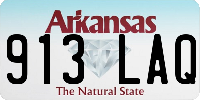AR license plate 913LAQ